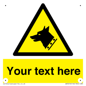 Custom Warning: Guard dog